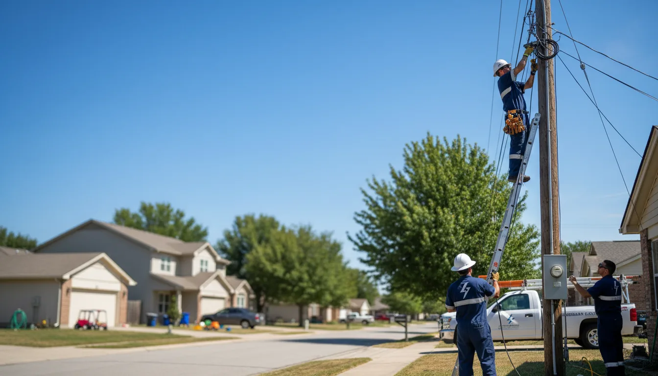 Residential electrician providing installation services in Fort Thomas, AZ